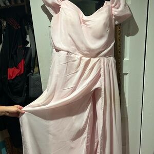 Elegant Pink Evening Gown